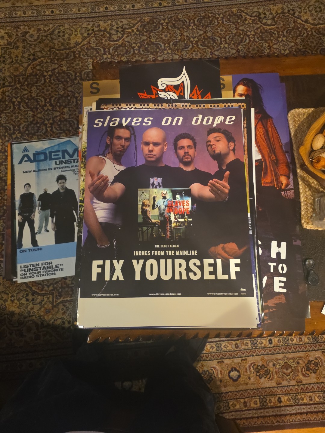 Slaves On Dope Inches From The Mainline Orig CD/Album Release Promo Poster 24×18
