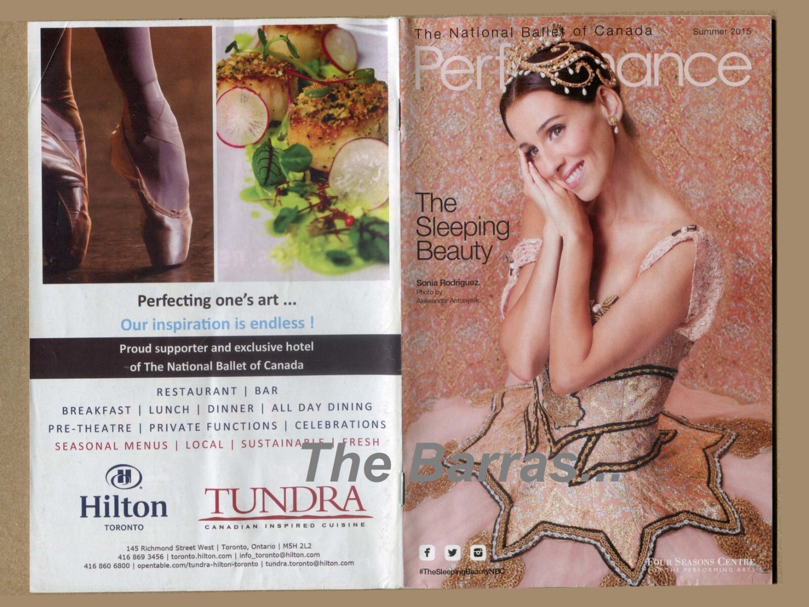 NATIONAL BALLET of CANADA. 2015 The Sleeping Beauty PERFORMANCE PROGRAM