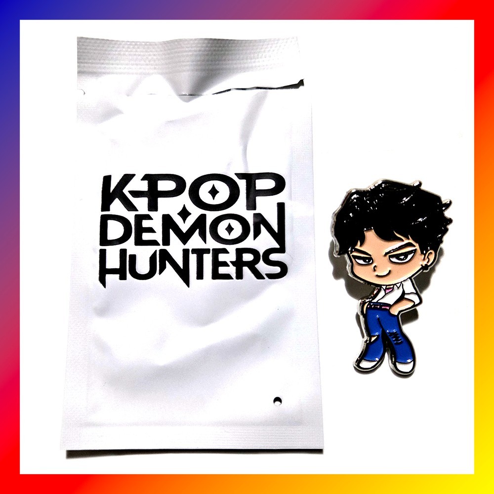 KPOP DEMON HUNTERS Official ENAMEL PIN Lapel JINU Netflix SAJA BOYS Blind Bag