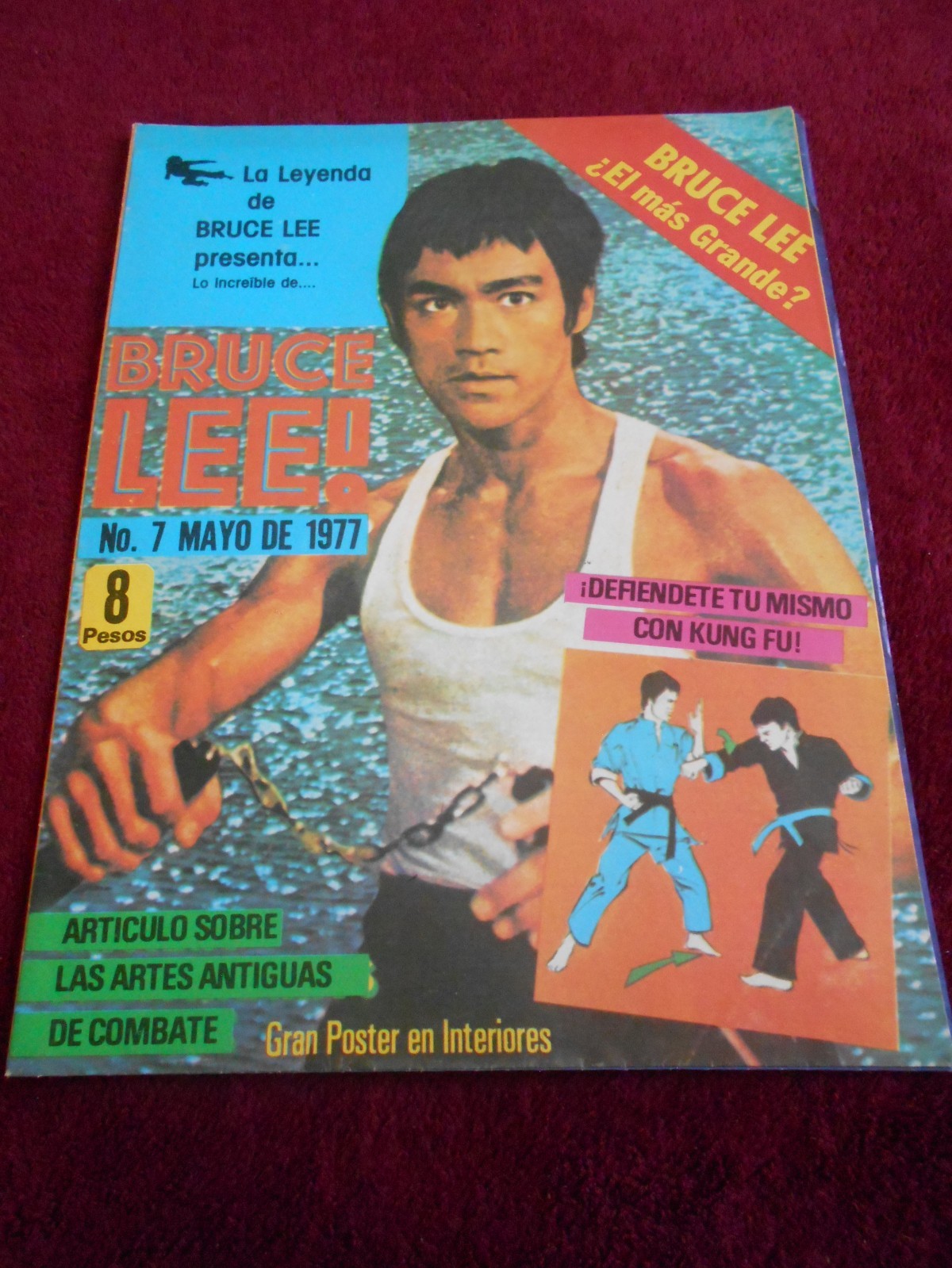CARTEL magazine BRUCE LEE SUPER POSTER 34X25″ 1977 KUNG FU vintage GAME DEATH