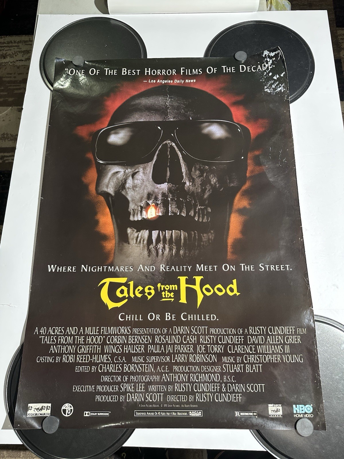 Tales from the Hood 1995 HBO Home Video Promo Poster Horror Anthology