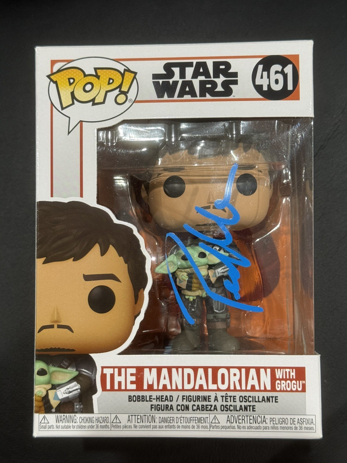 Pedro Pascal Signed Funko Pop #461 The Mandalorian Star Wars Beckett BAS COA