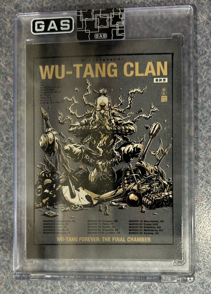 2026-WU-TANG FOREVER-“THE FINAL CHAMBER”-#65/100-GAS TRADING CARD W/BOX