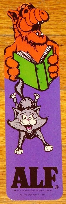 VINTAGE RETRO 1987 ALF TV SHOW BOOKMARK~ALIEN PRODUCTIONS~ONE STOP POSTERS #4