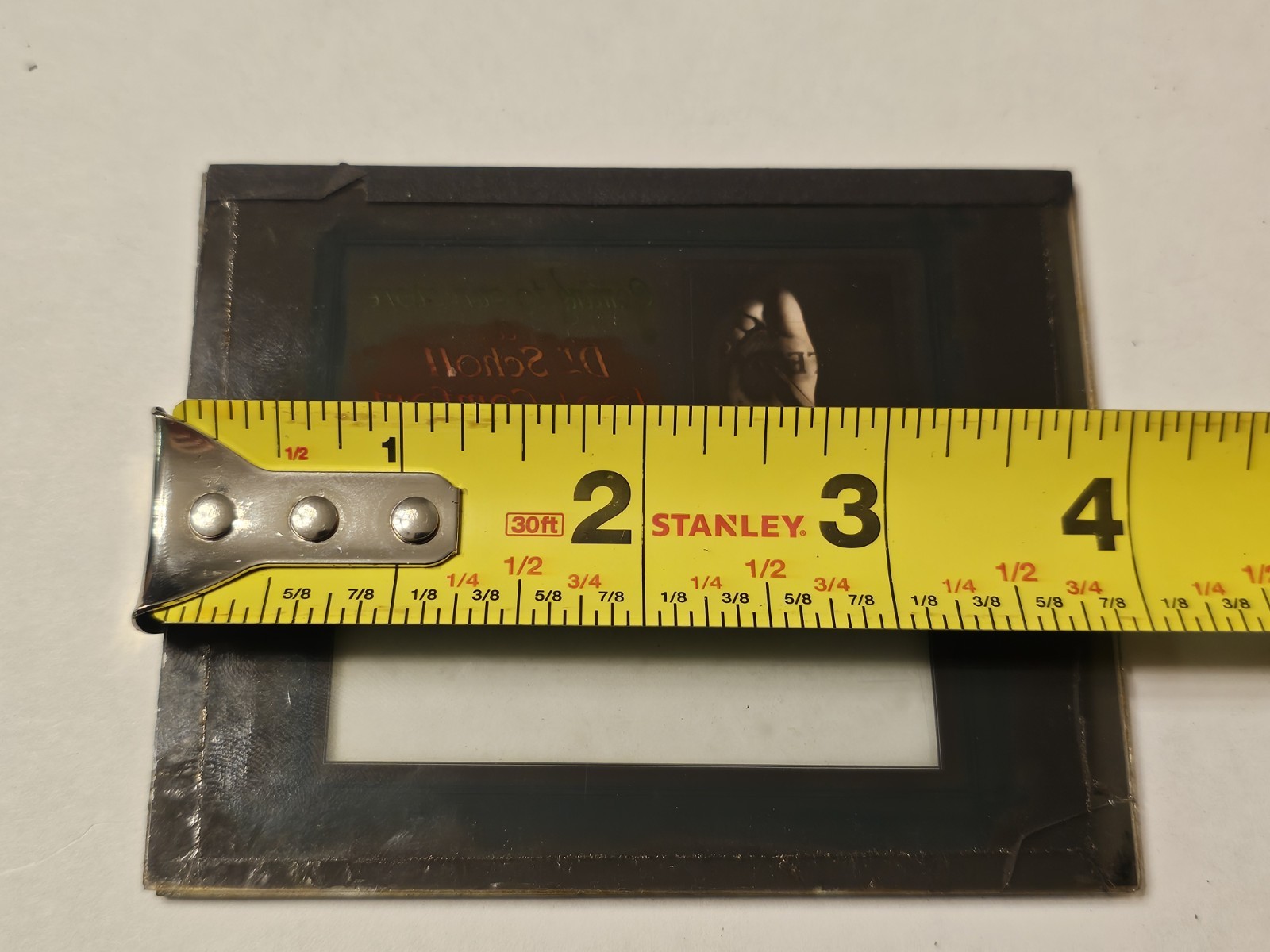 1920s MOVIE THEATER CINEMA GLASS SLIDE Dr Scholl Deptartment Store Advertisement