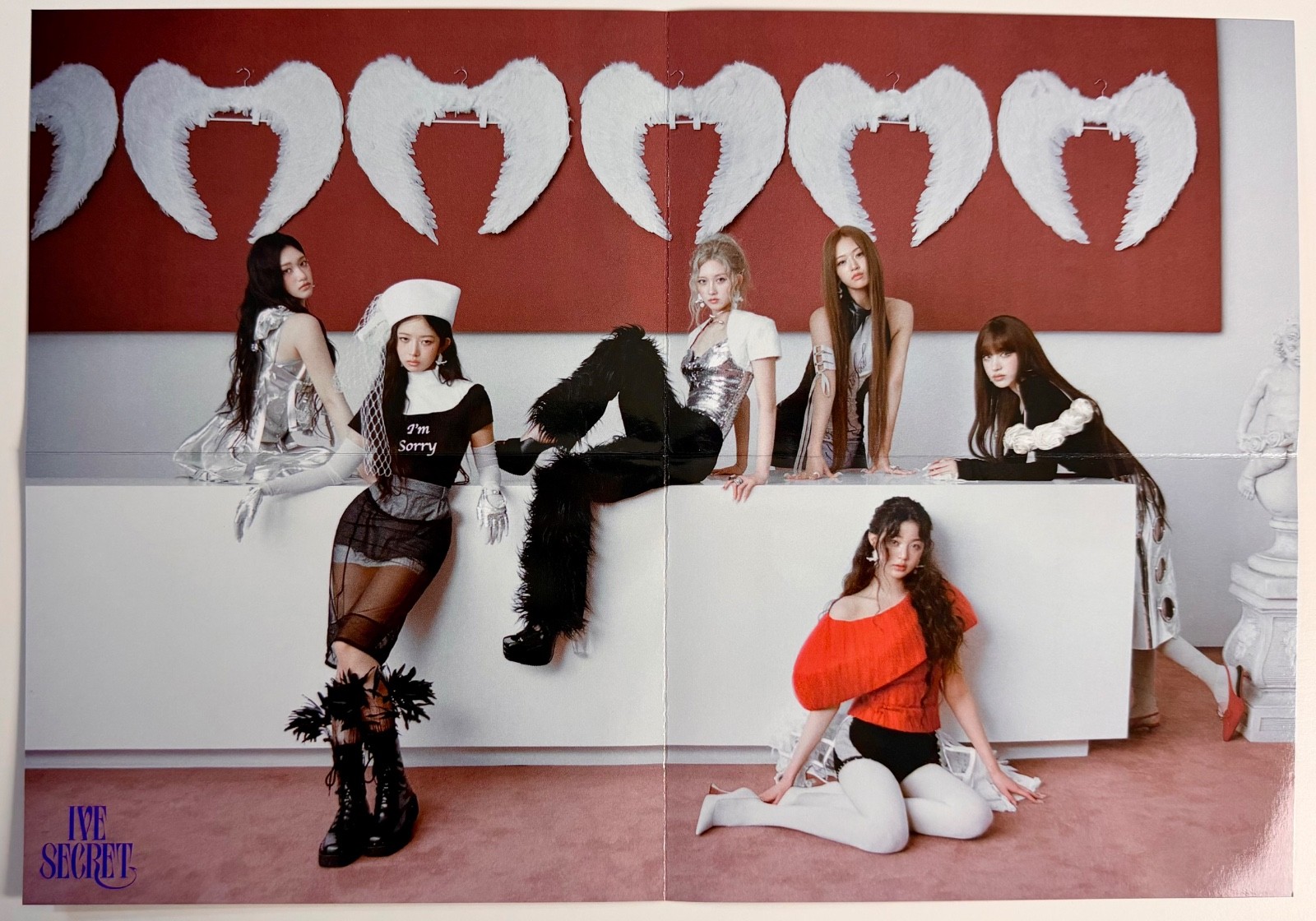 IVE SECRET Photobook Psst! Version Official POB Folded Poster