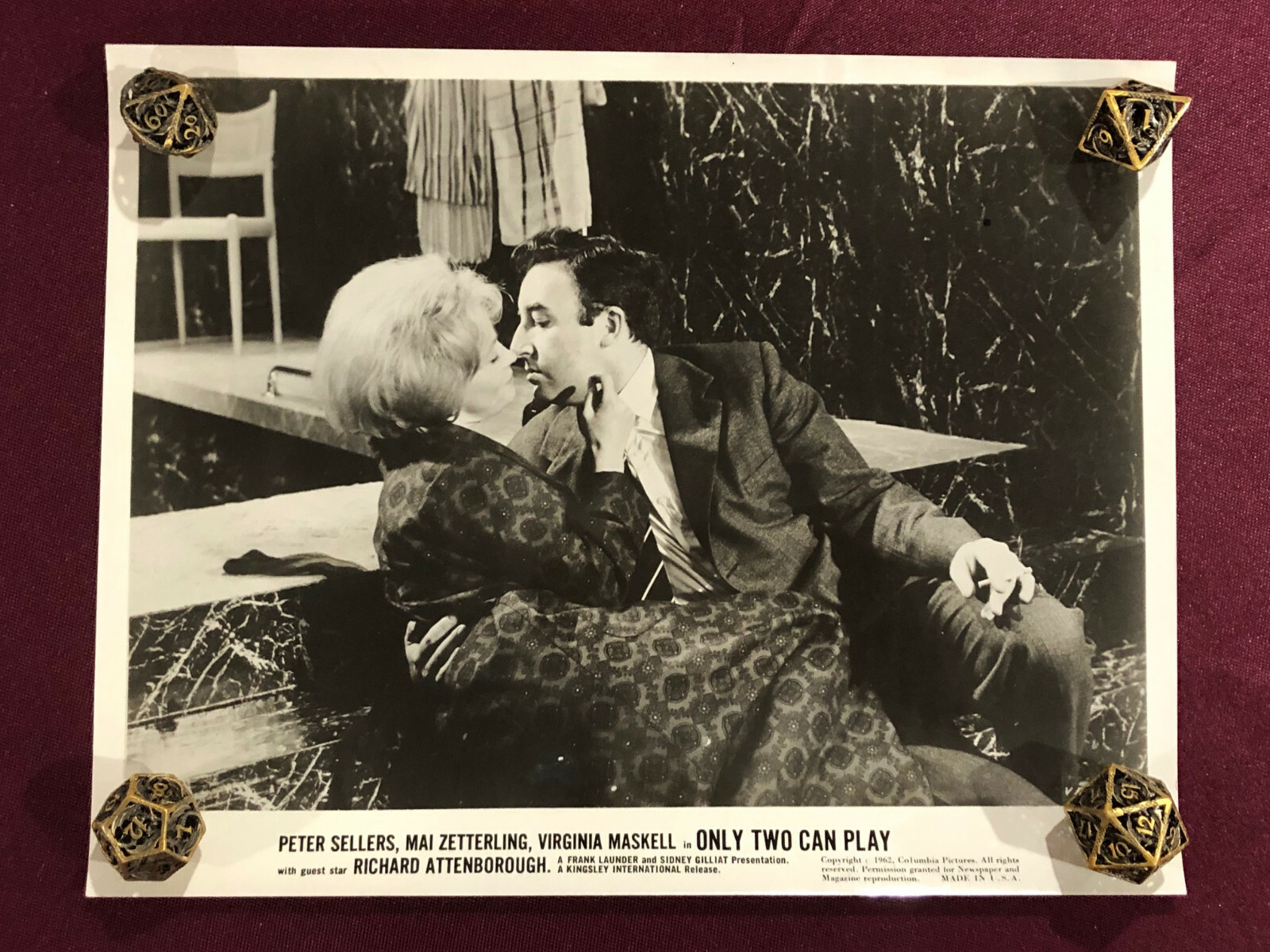 ONLY TWO CAN PLAY ORIGINAL MOVIE PHOTO STILL 1962 PETER SELLERS PINK PANTHER 3