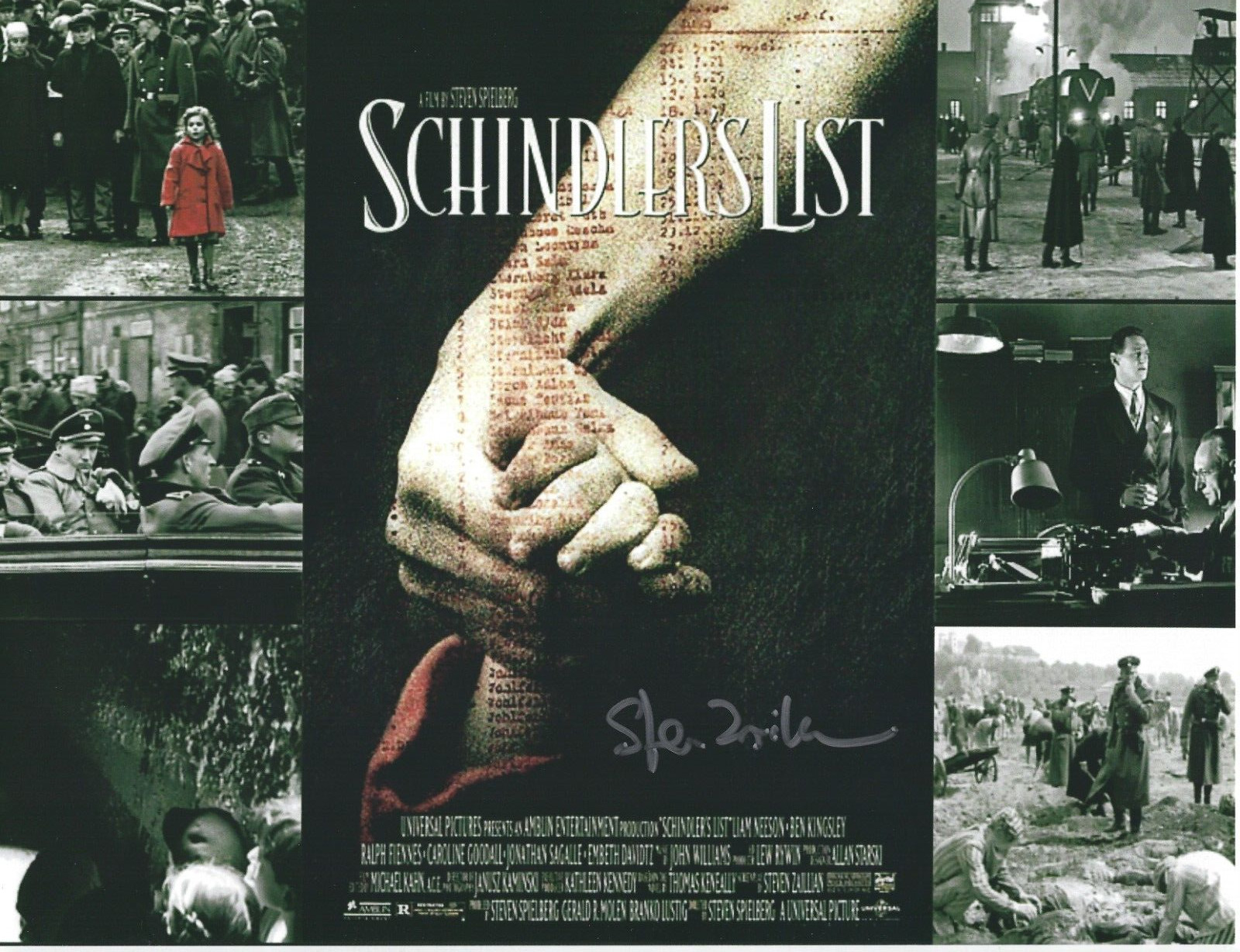 STEVEN ZAILLIAN Director Screenwriter Signed 8.5 x 11 Photo SCHINDLER’S LIST