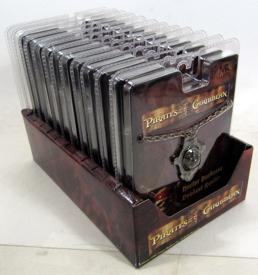 Pirates of the Caribbean HECTOR BARBOSSA PENDANT REPLICA LOT / CASE OF 12 PIECES