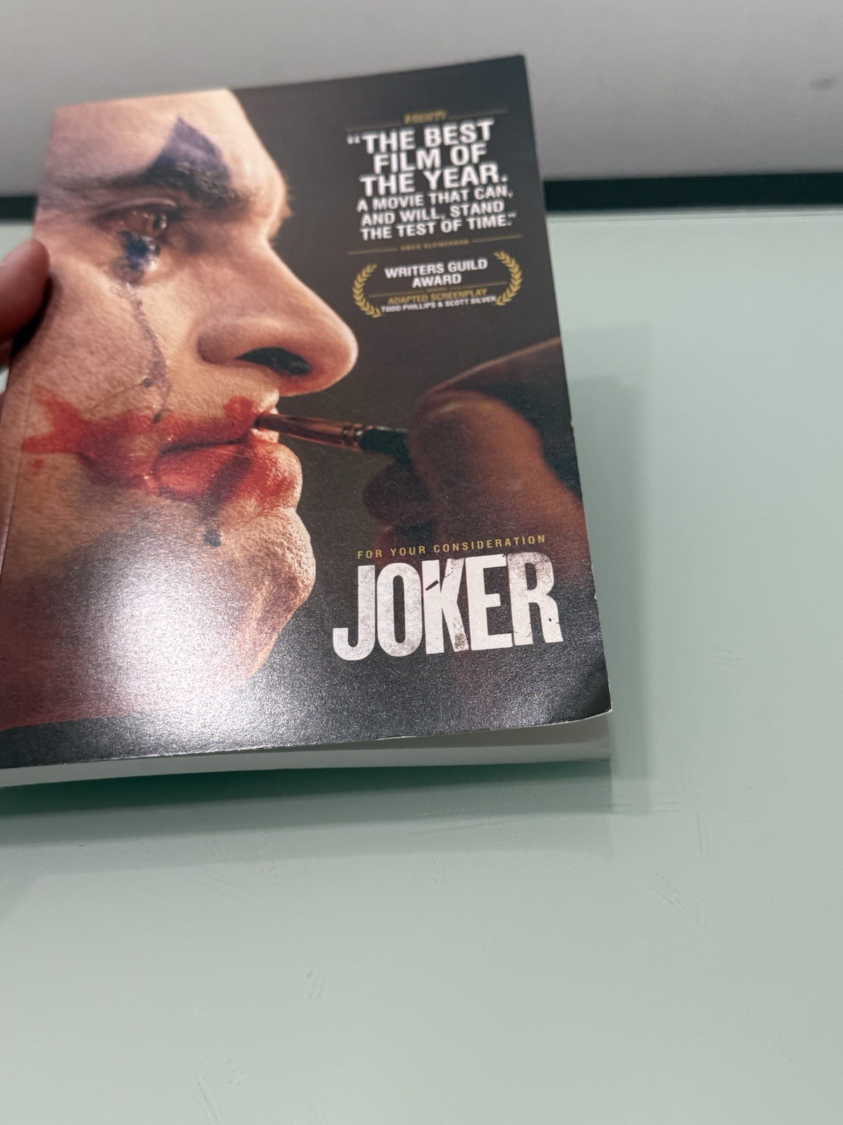 FYC Joker Script/Screenplay Book For Your Consideration 2018 Writers Guild Award