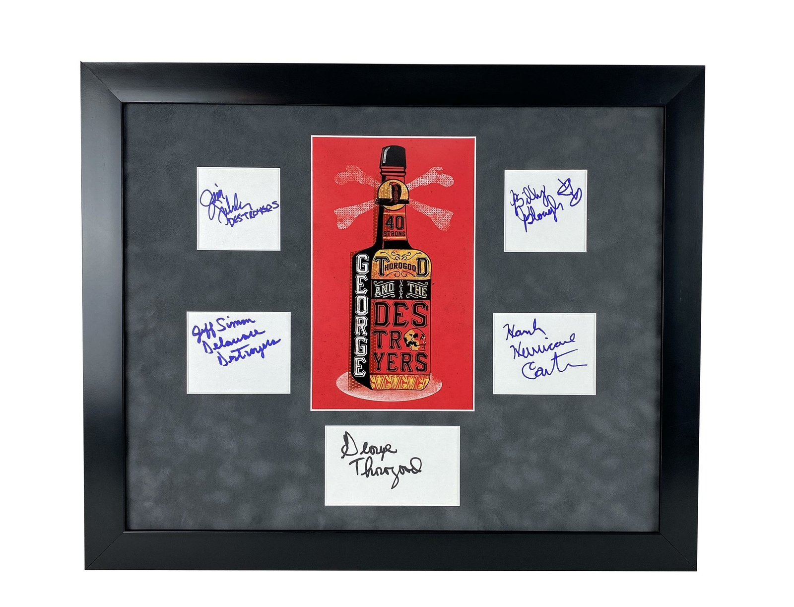George Thorogood The Destroyers Autographed Signed 16×20 Framed Photo Display