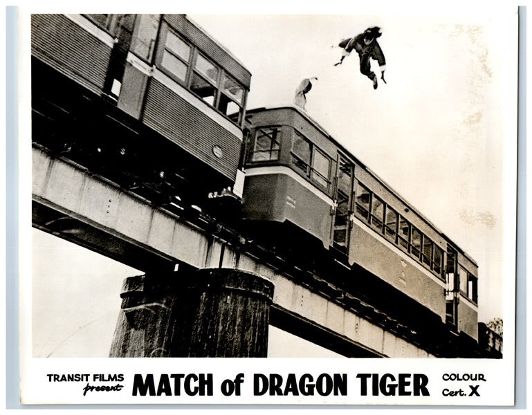 Match Of Dragon Tiger Original Lobby Card 1973 Martial arts action movie