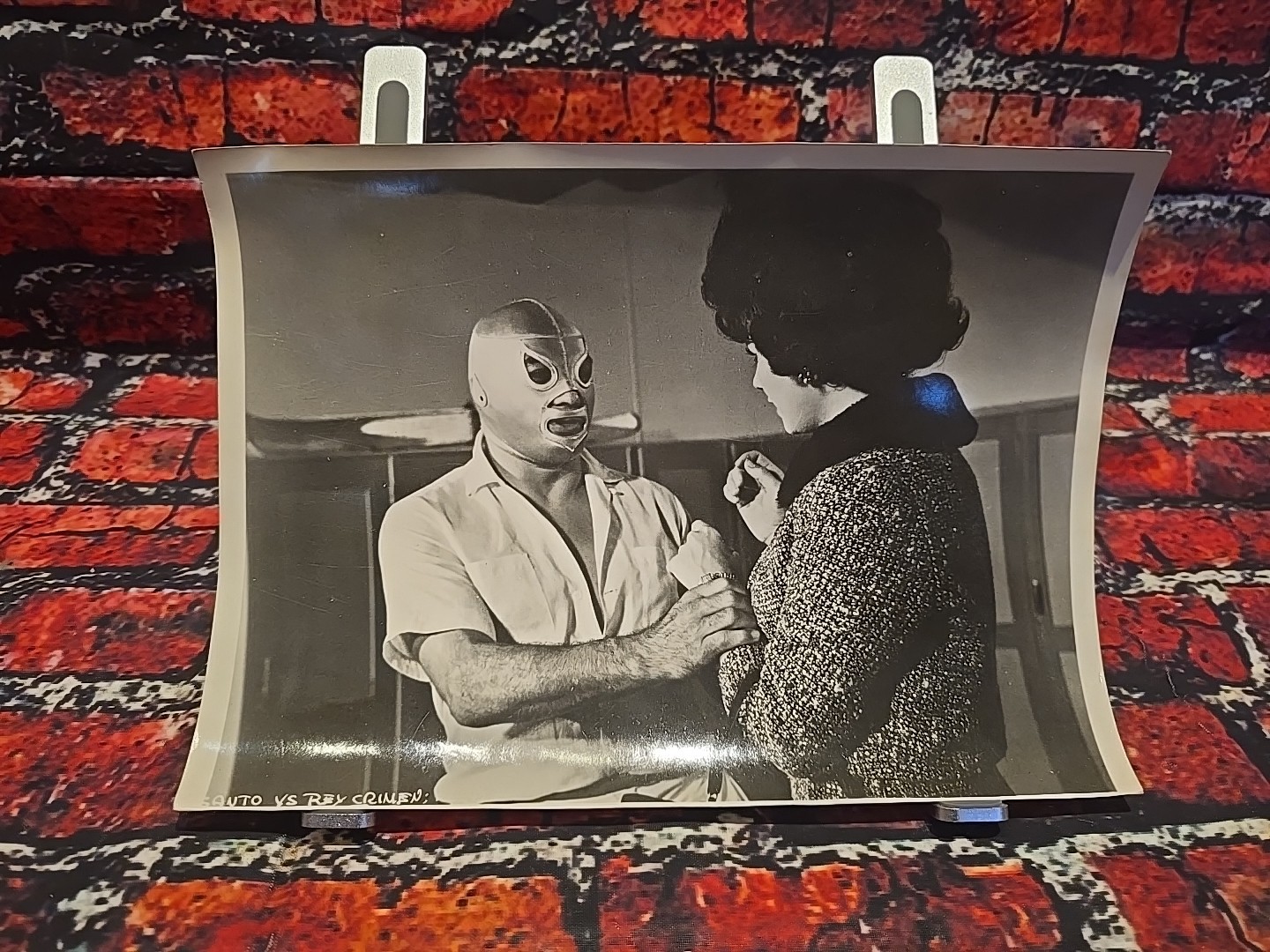 Original 1962 El Santo – Lucha Libre Movie Press Photo – Glossy – 8″x10″