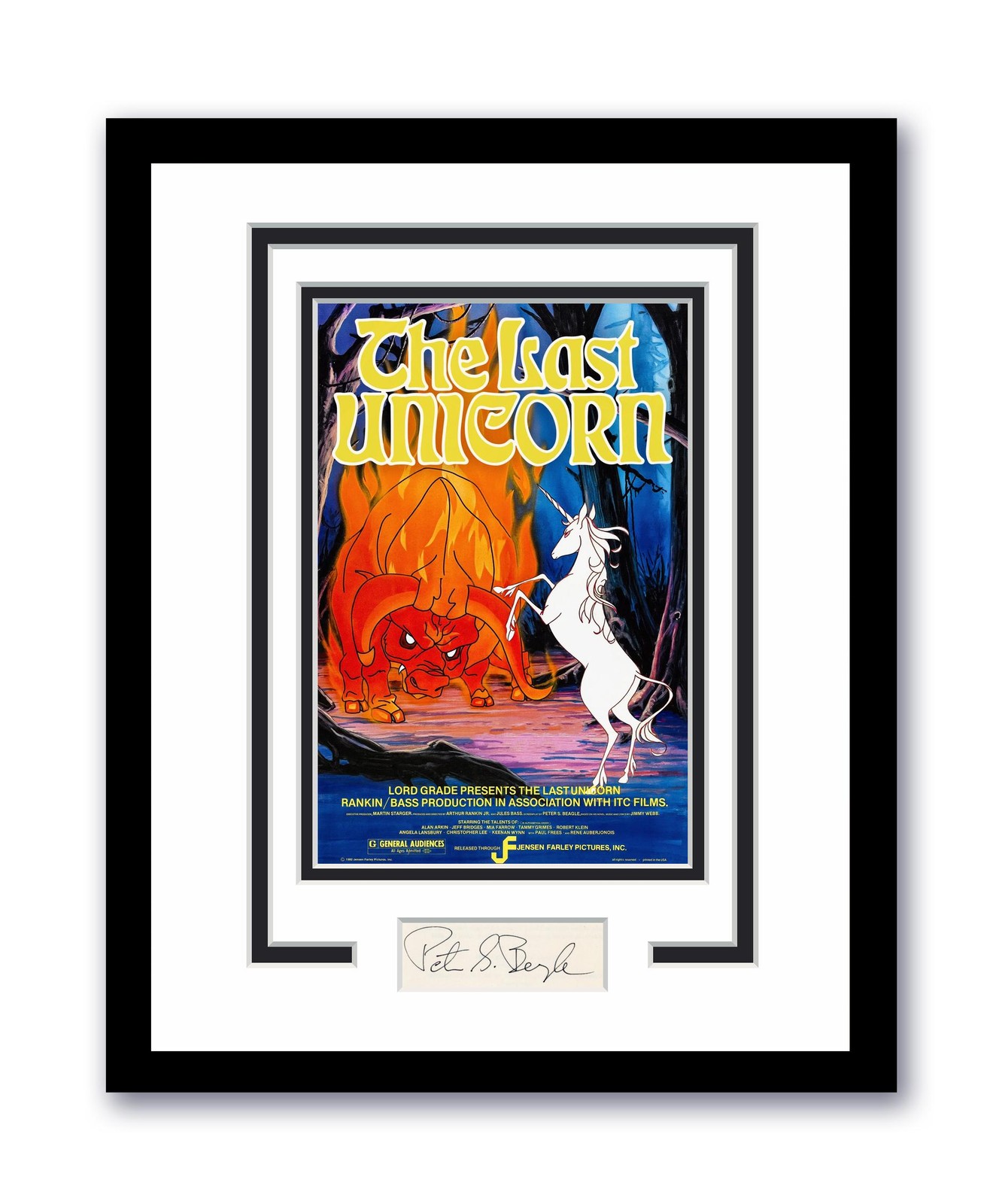 The Last Unicorn Peter S. Beagle Autographed Signed 11×14 Framed Photo ACOA