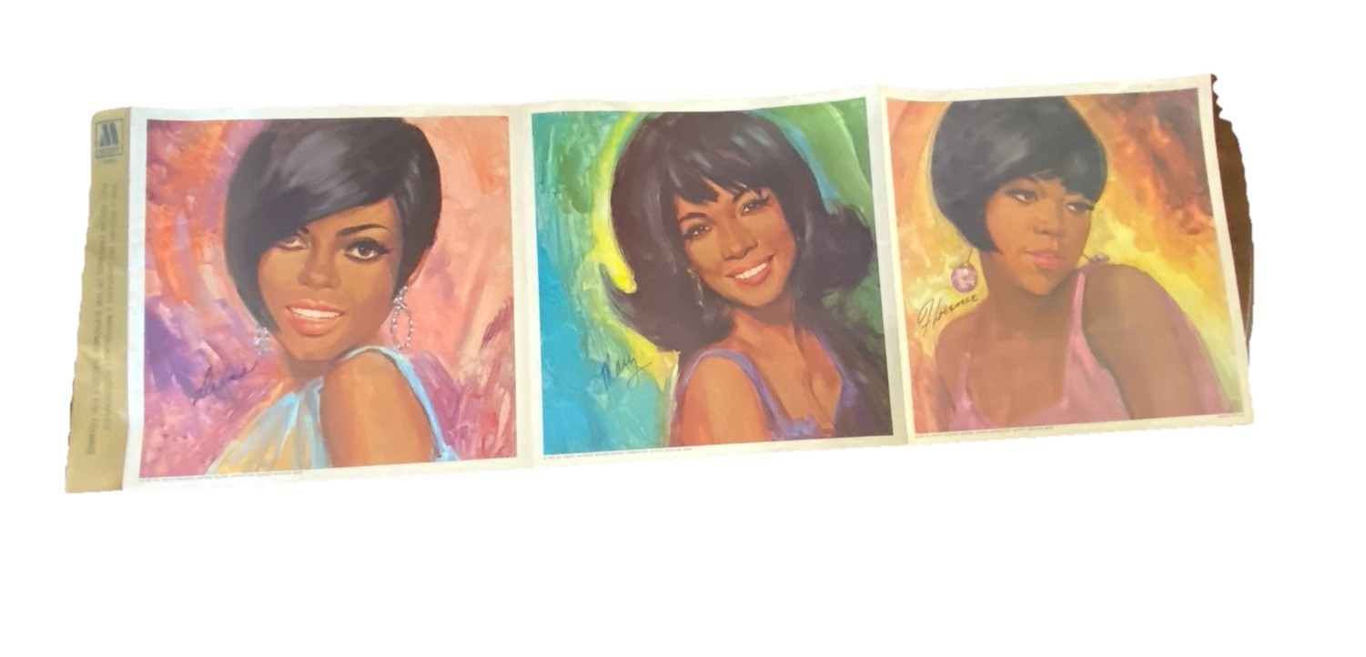 1967 Motown Record Corp THE SUPREMES Greatest Hits LP insert poster ~ Diana Ross