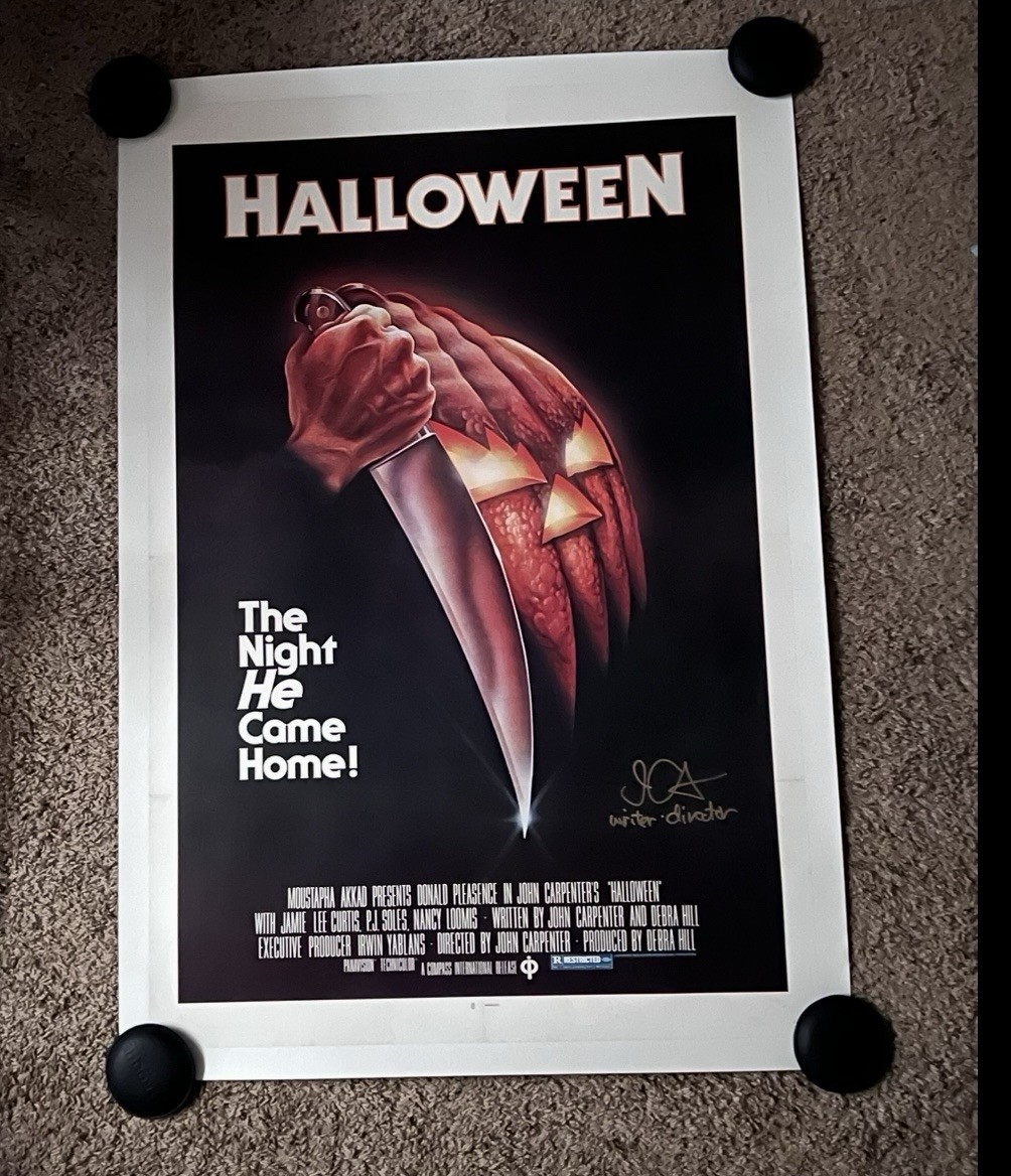 1978 HALLOWEEN One Sheet Movie Poster – Blue Ratings Box 27X41 Inches