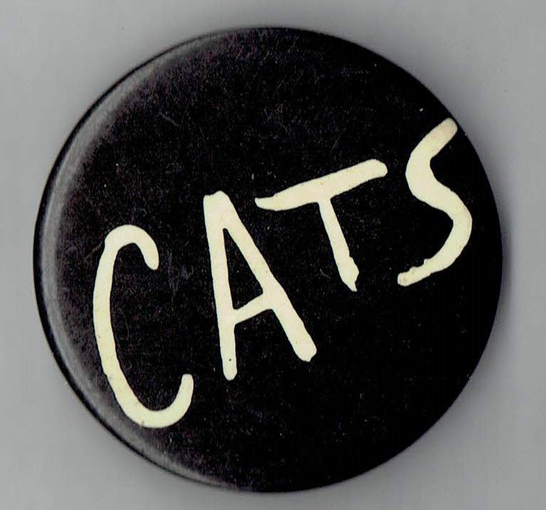 Vintage Broadway Show CATS 2″ pin button
