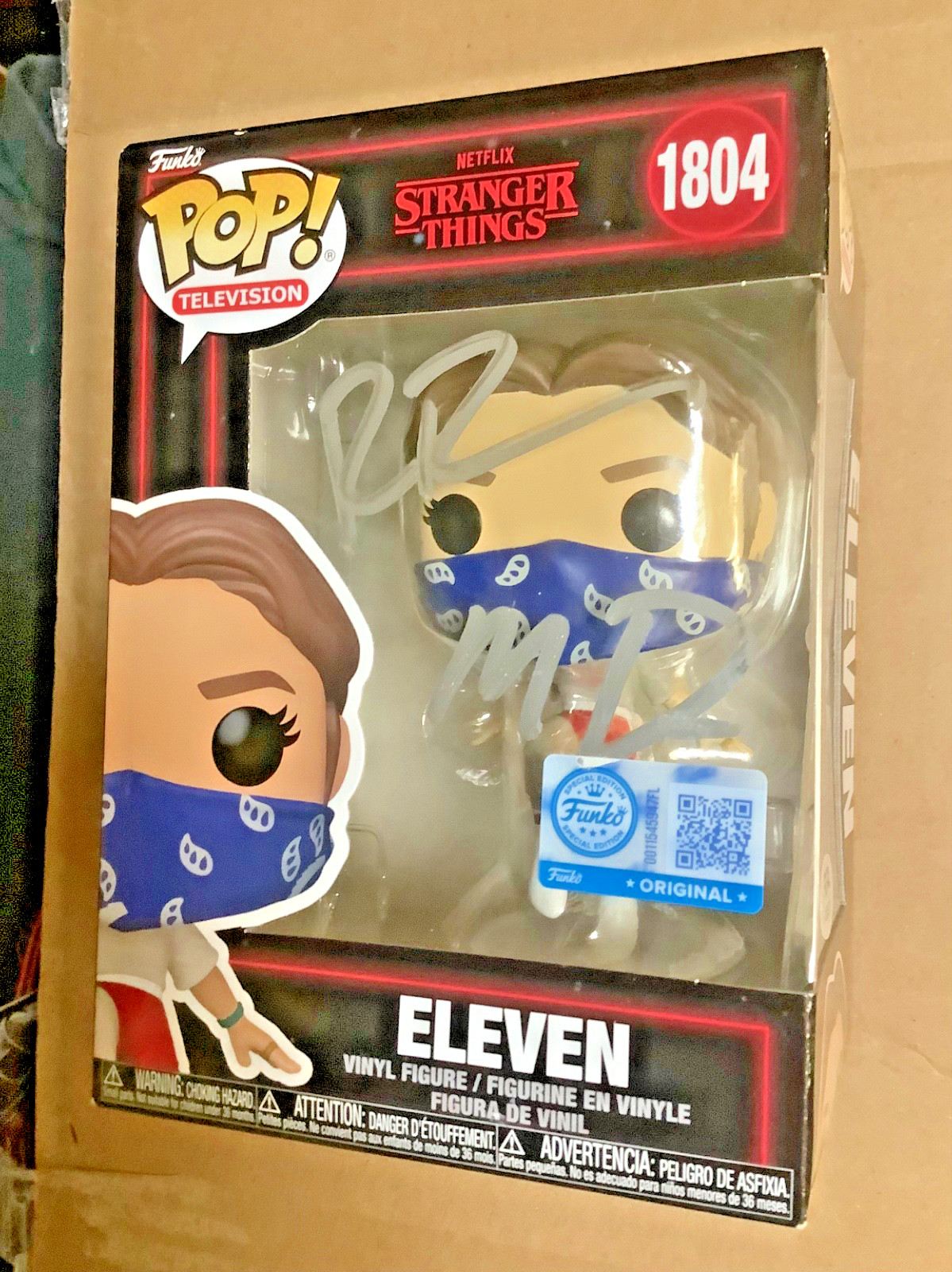 STRANGER THINGS SIGNED AUTOGRAPHED DUFFER BROTHERS ELEVEN FUNKO POP COA PSADNA