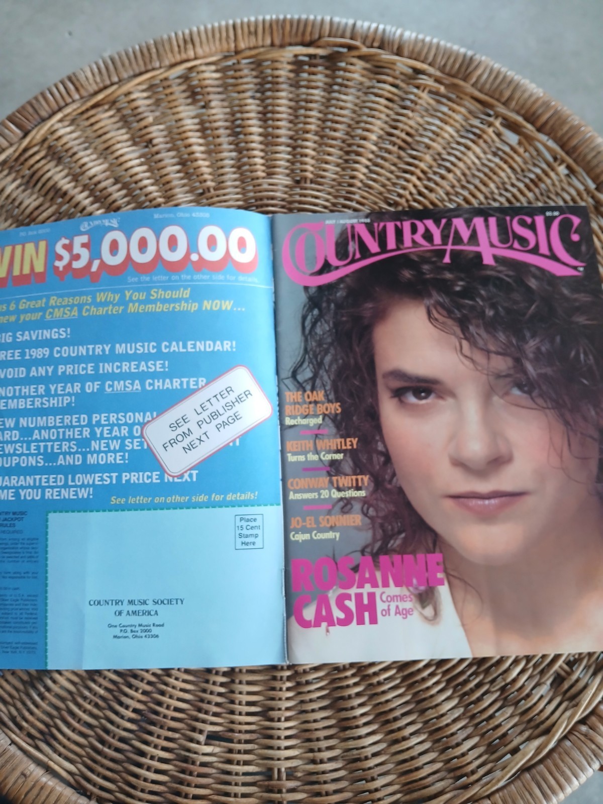 Country Music Magazine July/August 1988 Rosanne Cash Cover