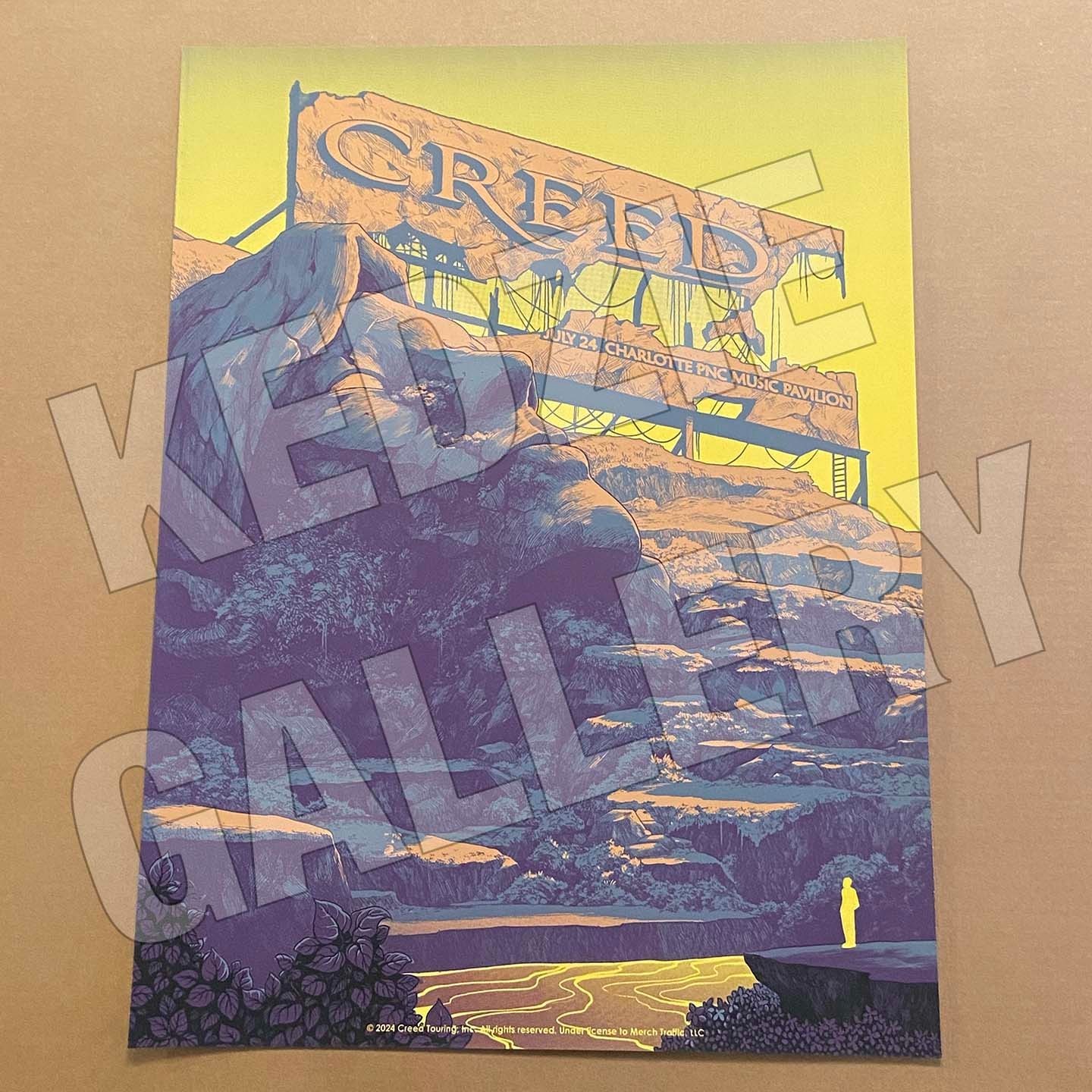 Creed 2024 7/24 PNC Music Charlotte NC North Carolina Ian Permana 18×24 Poster