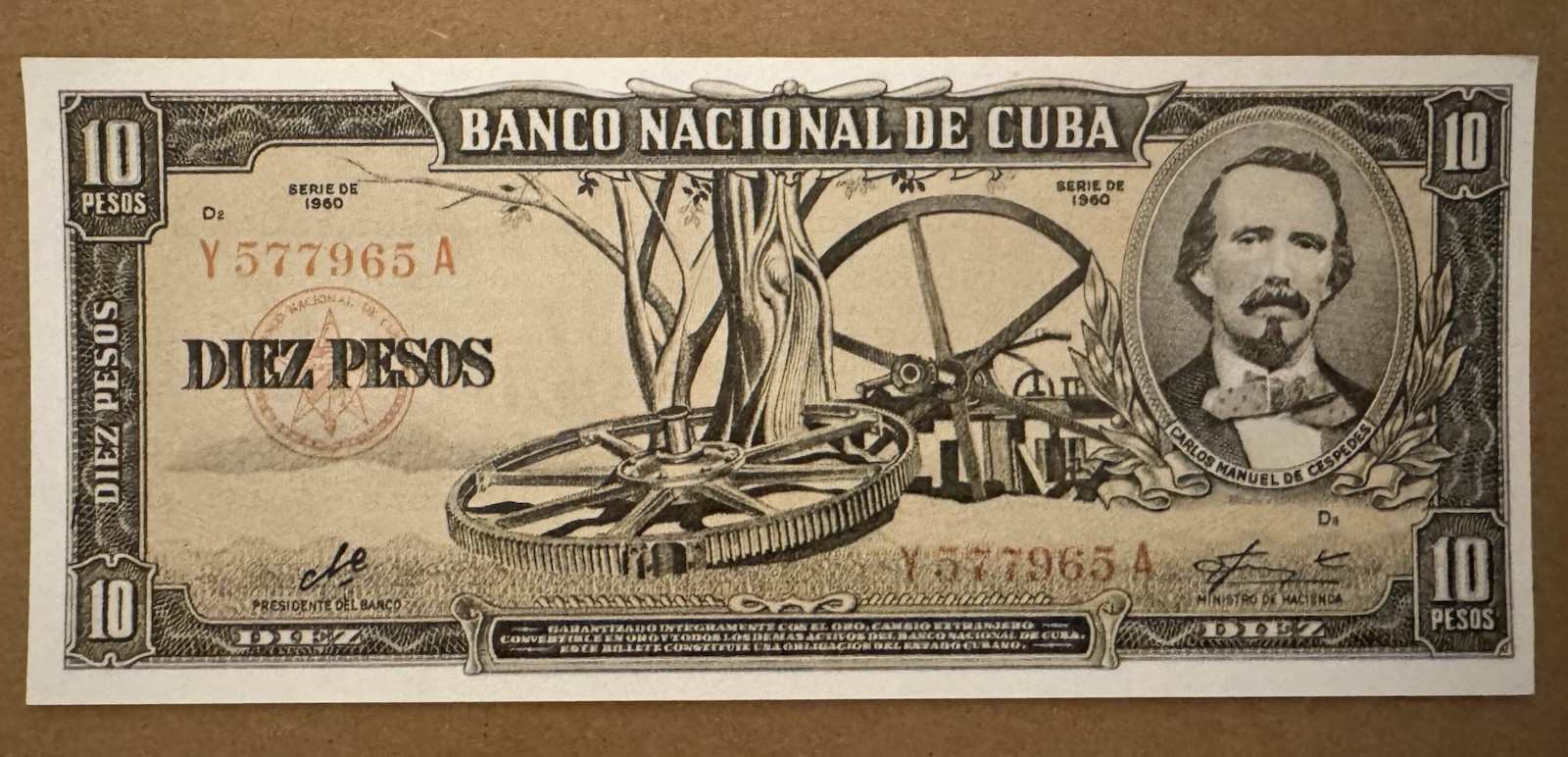 GODFATHER 2 PRODUCTION MADE 10 Pesos Movie Prop Note Money ORIGINAL