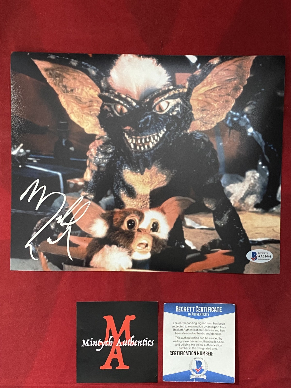 Michael Winslow autographed signed 8×10 photo Gremlins Beckett COA Stripe