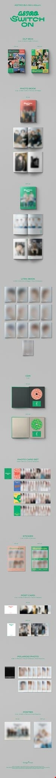 ASTRO SWTCH ON 8th Mini Album 2SET CD+Photobook+Photocard+Etc+Tracking Number