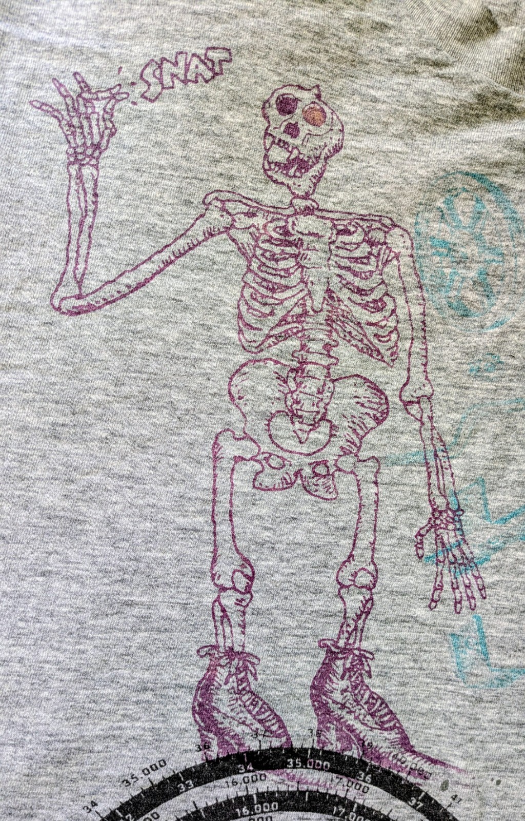 Cal Schenkel Original Handmade 1980s T-shirt Zappa Artist