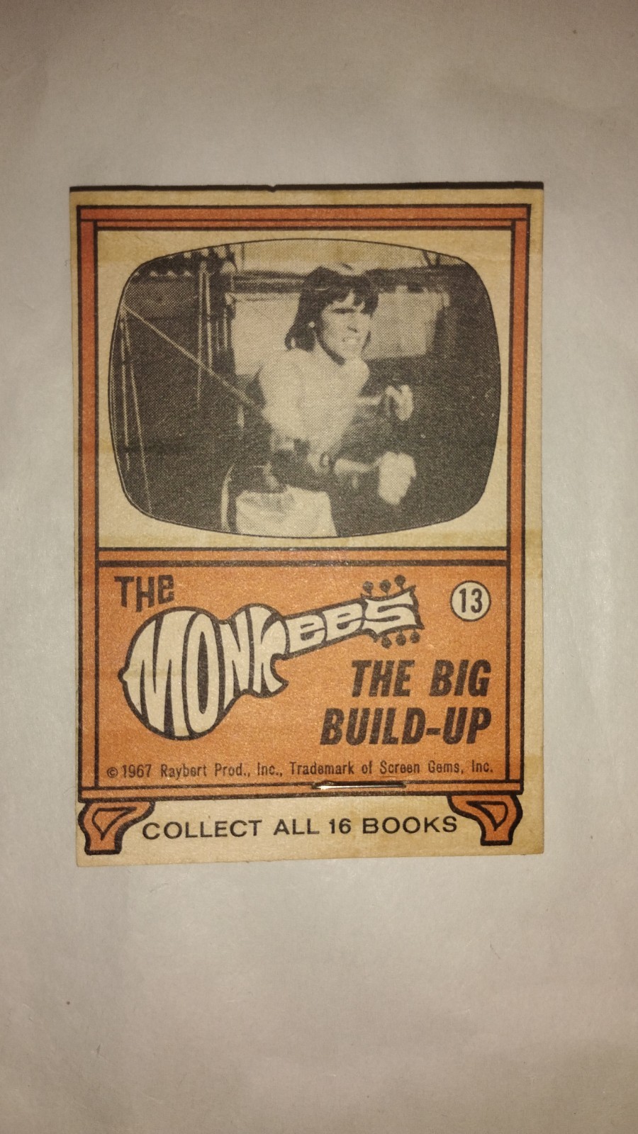 1967 TOPPS THE MONKEES FLIP BOOK THE BIG BUILD-UP #13 OF 16