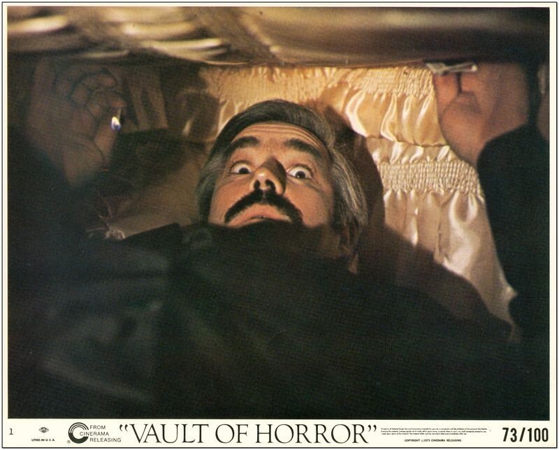 VAULT OF HORROR -1973- 6 Original 8×10 Mini Lobby Cards #1,3,4,6,7,8 – CINERAMA