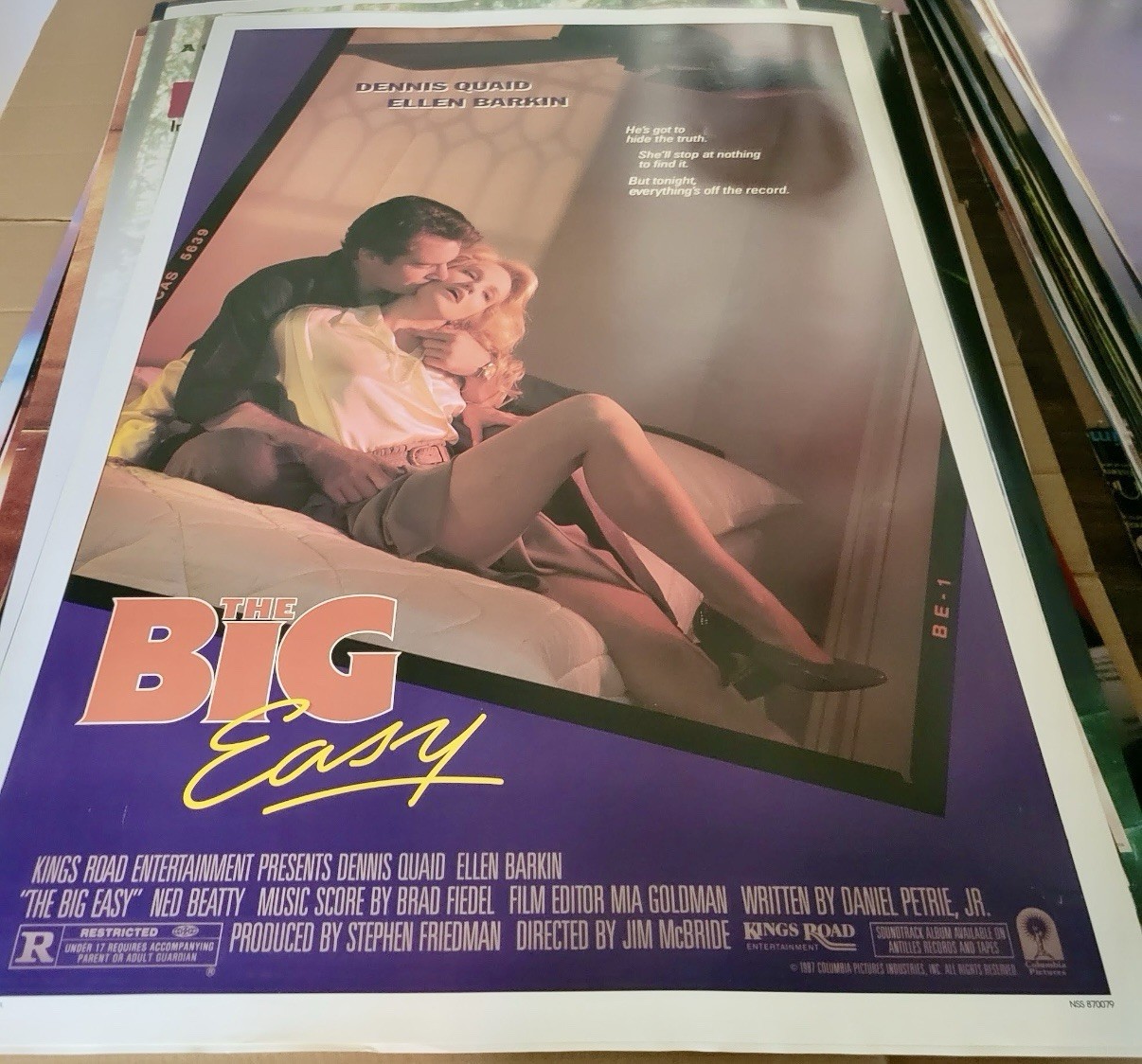 1987 The Big Easy Original Movie Poster