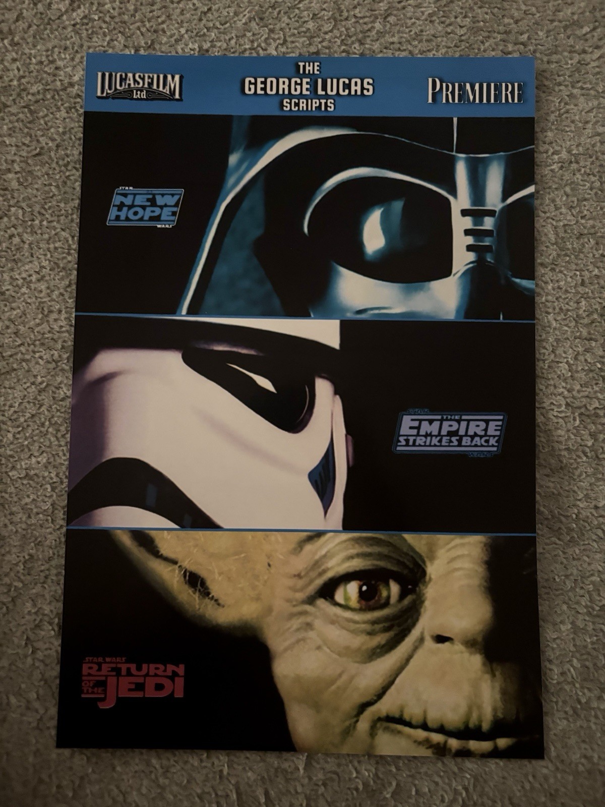 Lucasfilm™ STAR WARS INDIANA JONES ORIGINAL TRILOGY Movie Script VINTAGE SET