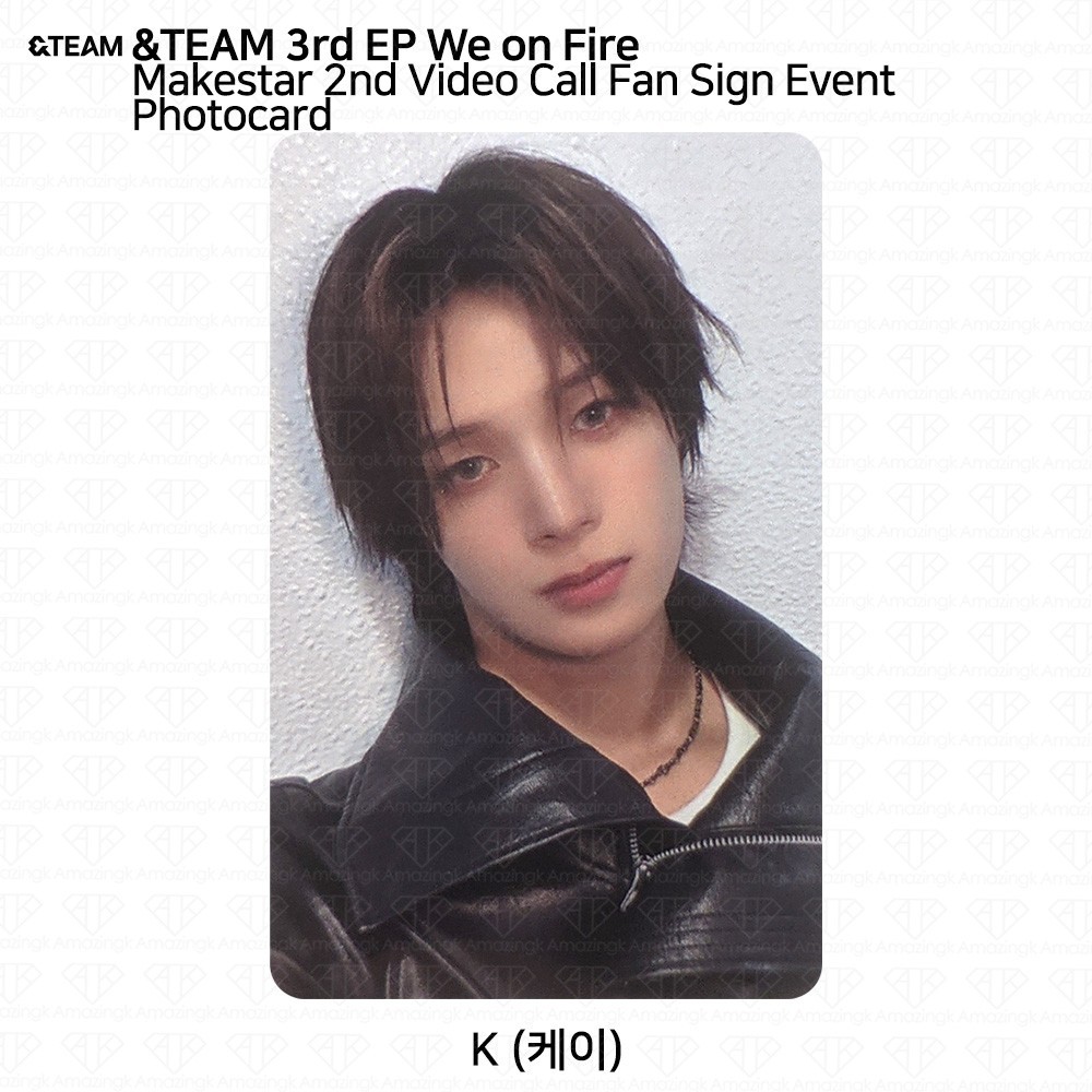 &TEAM 3rd EP Album We on Fire Makestar 2nd Video Call Fan Sign Event Photocard