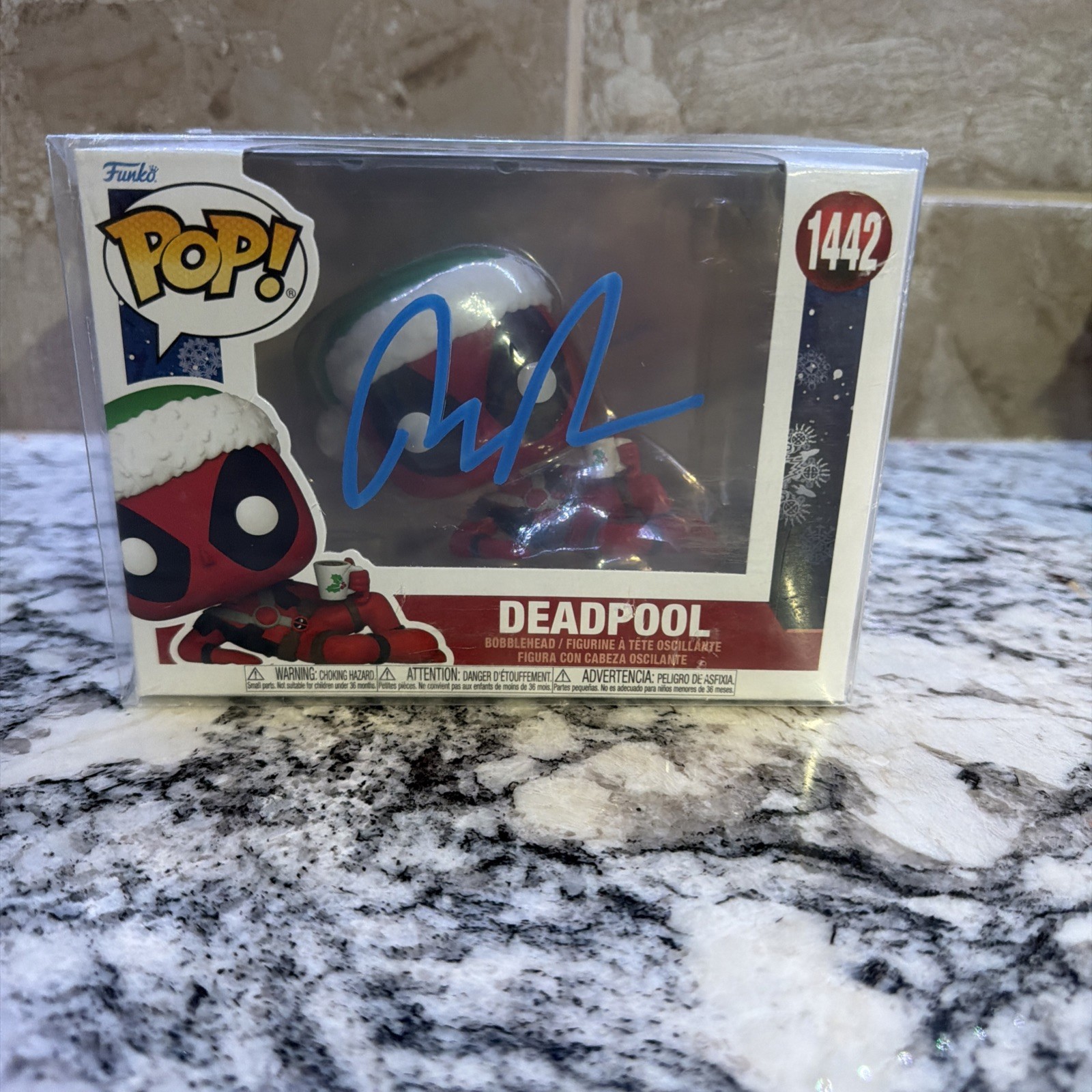 Ryan Reynolds Signed Funko Pop Deadpool With COA 1442
