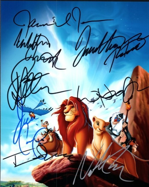 The Lion King Autographed Original 8×10 Photo LOA TTM