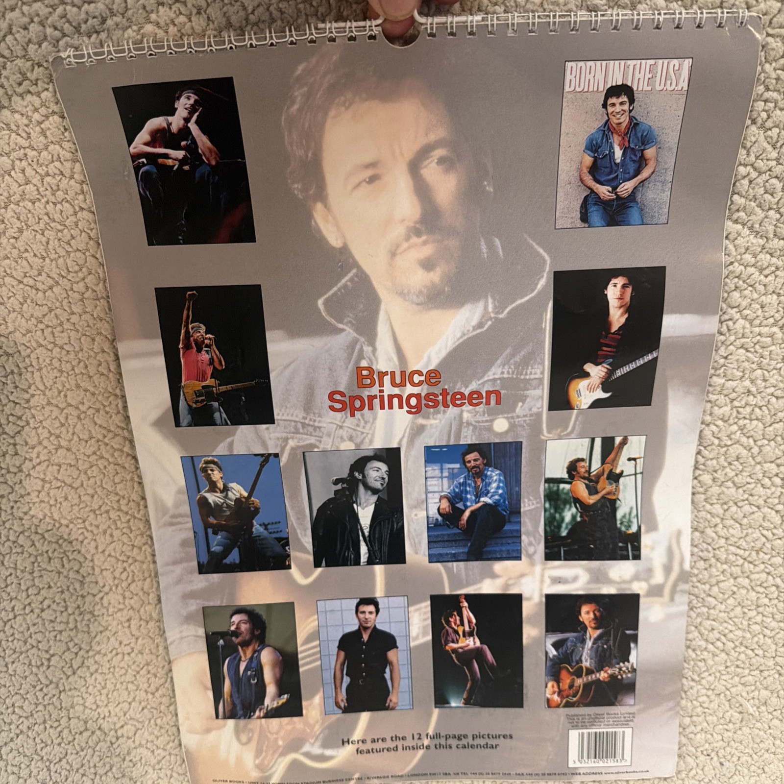 Bruce Springsteen Wall Calendar 2000 Full Color Full Page ￼