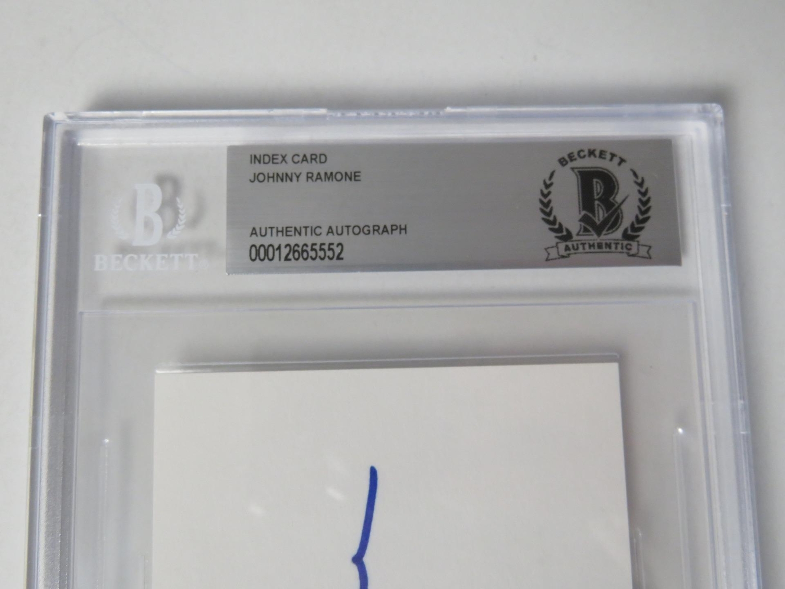 RAMONES Signed Autograph Auto 3×5 Index Card Cut Page Slab by 4 BAS JSA