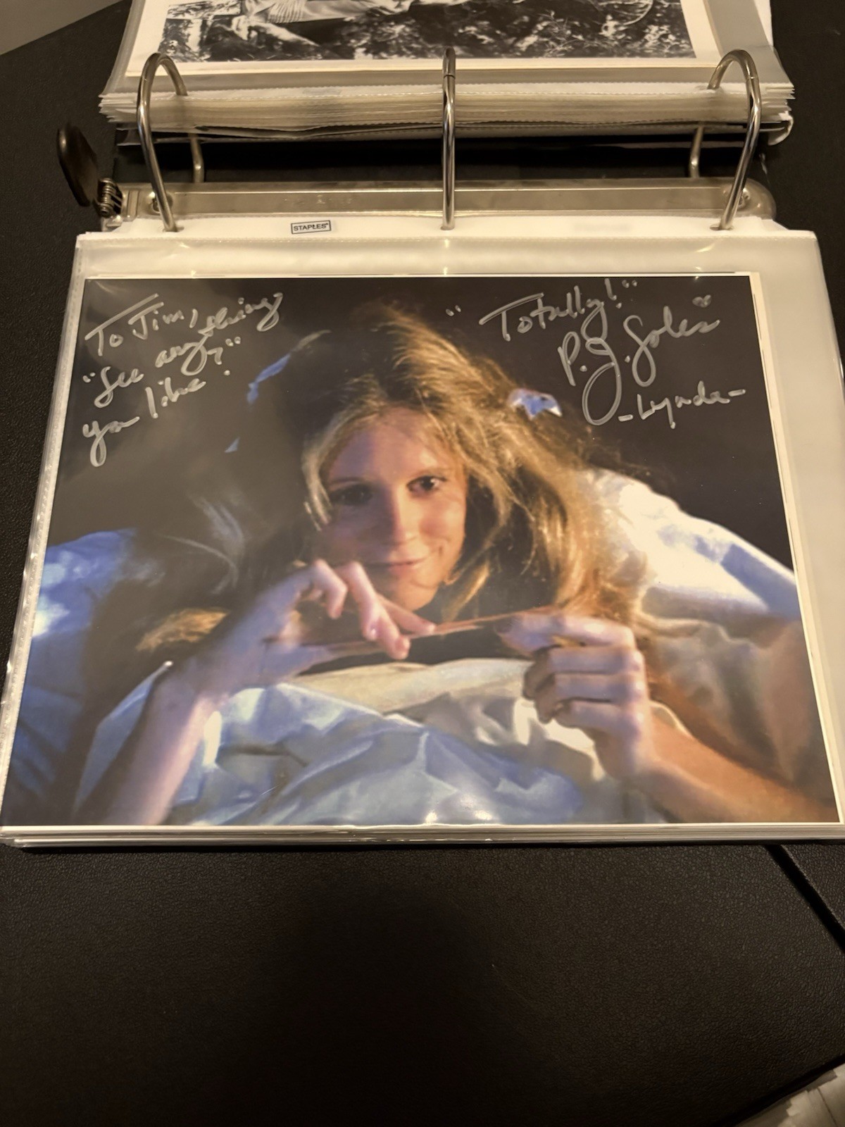 P.J. Soles Signed 8×10 Halloween Photo – Lynda ‘See Anything You Like’ Inscribed