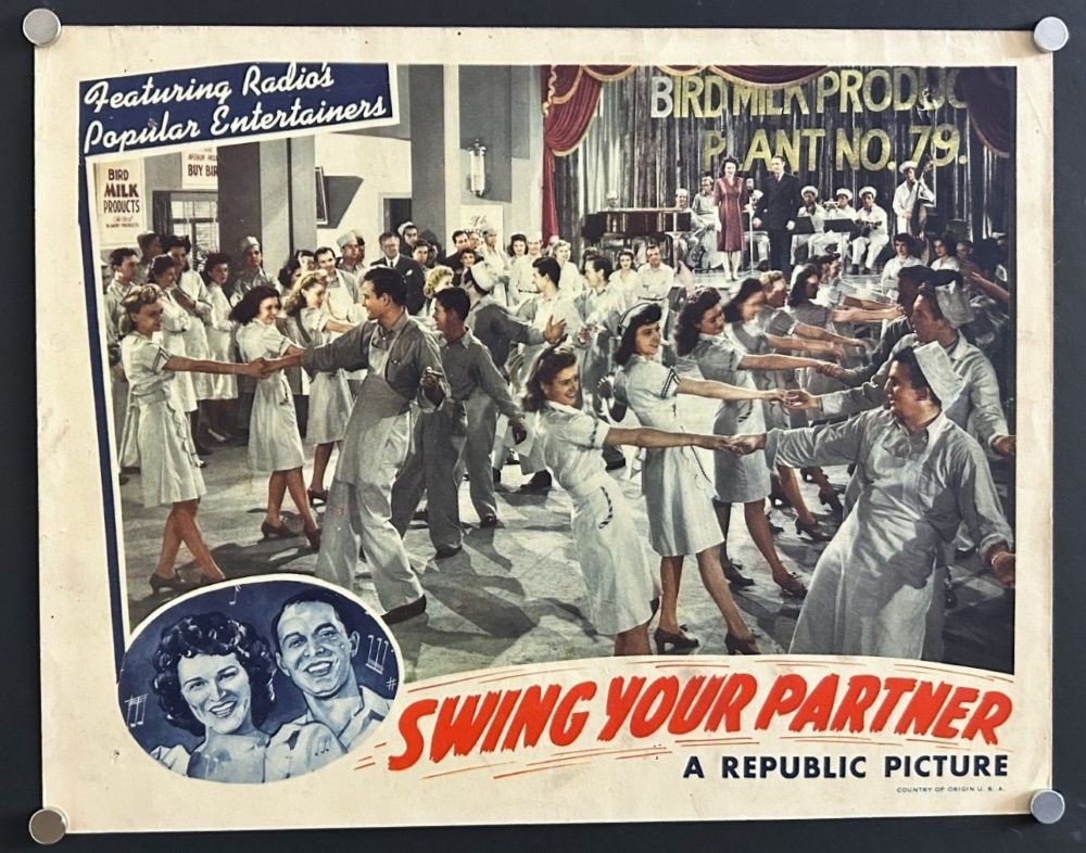 SWING YOUR PARTNER Lobby Card DALE EVANS SOCTTY WISEMAN 1943 *Hollywood Posters*