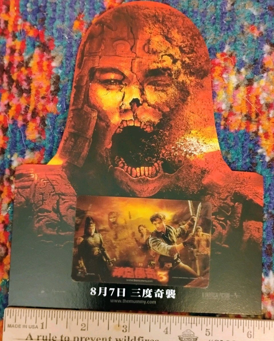 2008 The Mummy 3 Tomb of Dragon Emperor Taiwan Promo Standee Display Jet Li