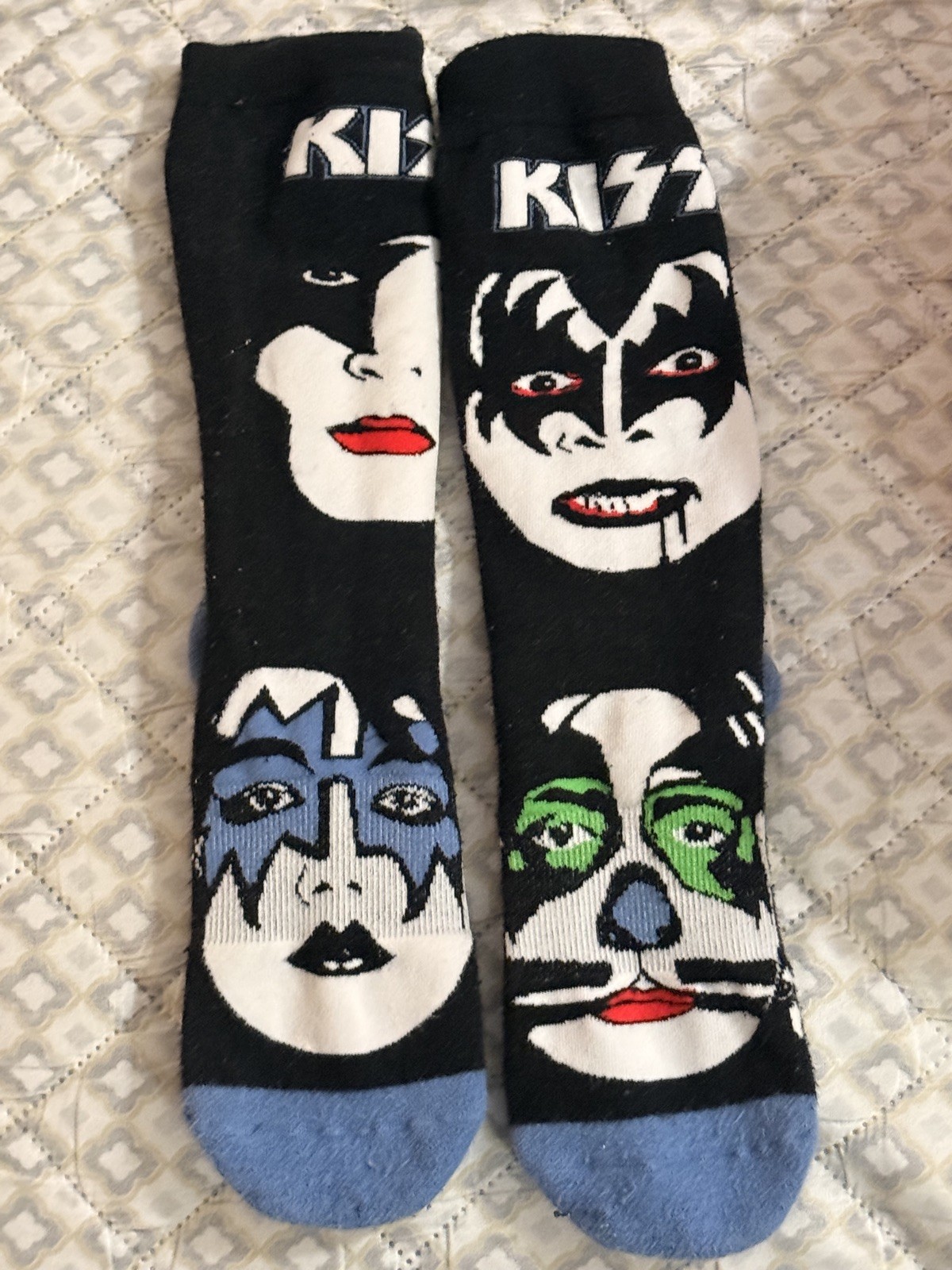 Kiss socks Gene Paul Ace Peter Dynasty Rare Rock and Role Band Socks