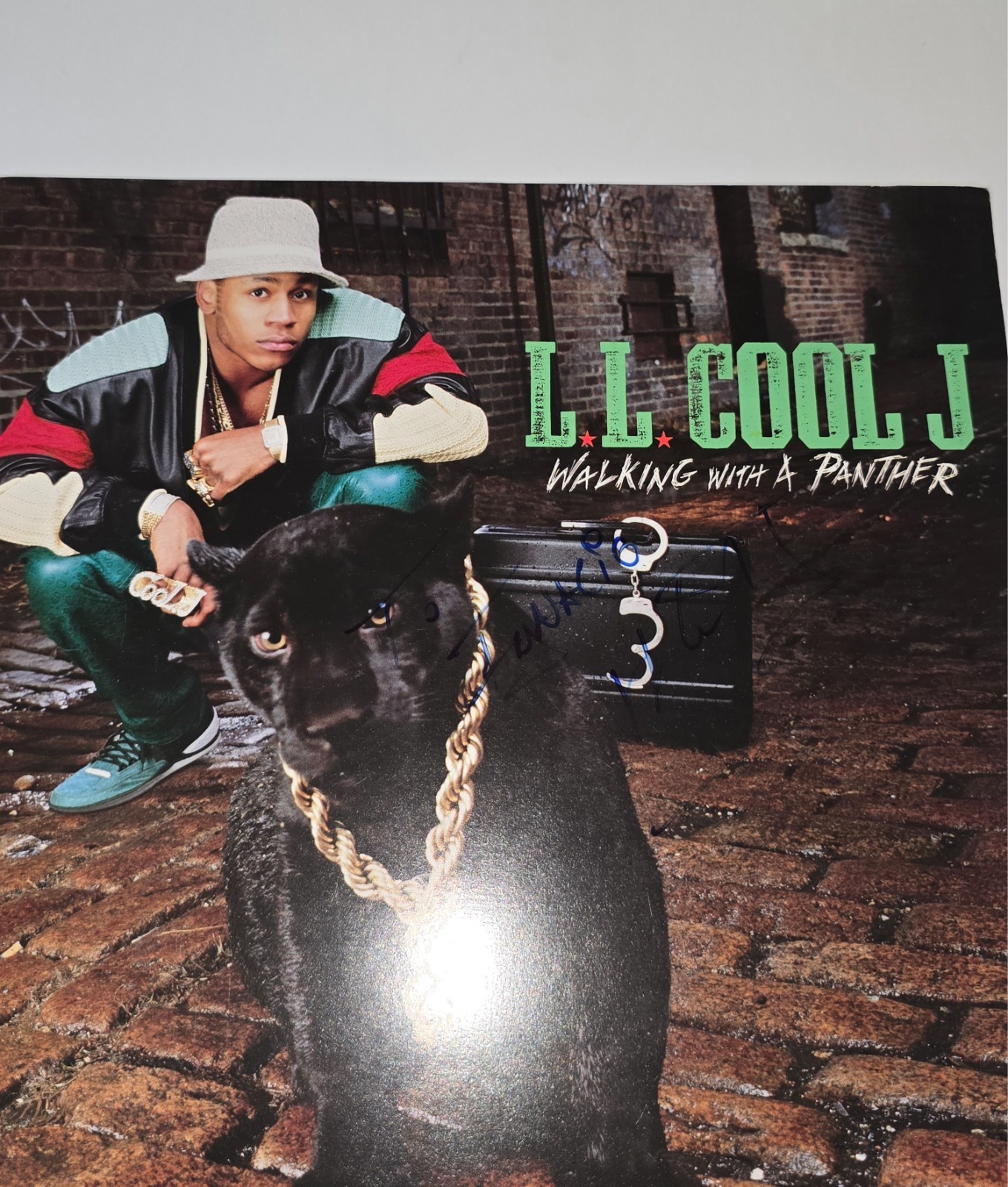 LL COOL J SIGNED WALKING WITH A PANTHER 12″ AUTOGRAPHED RAP HIPHOP PROMO RECORDS