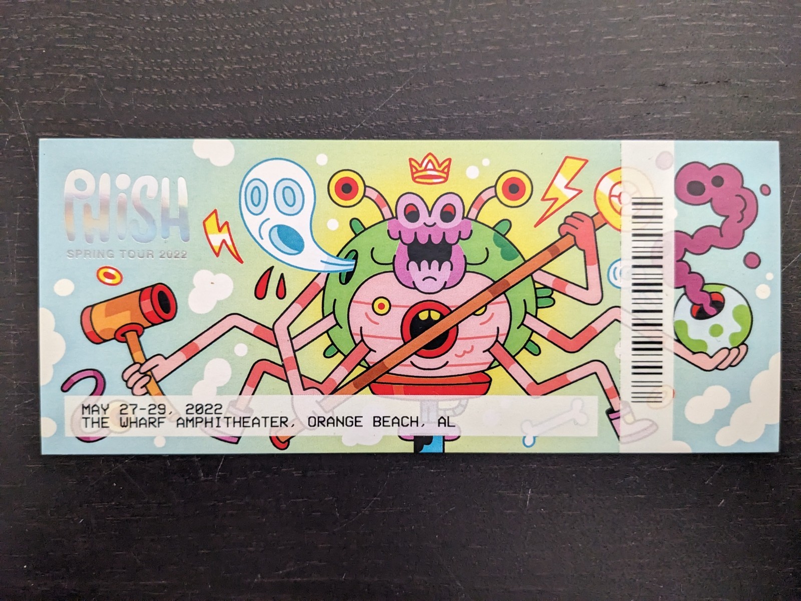Phish Official Dry Goods Commemorative Ticket Stub 2022 O’Neil NOT Magnet