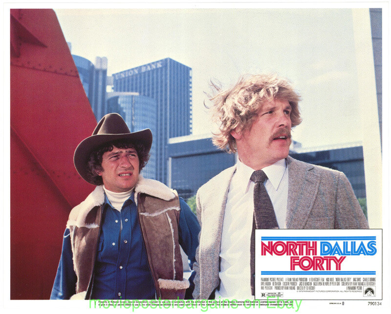 NORTH DALLAS FORTY LOBBY CARD SET MACK DAVIS NICK NOLTE FOOTBALL FILM