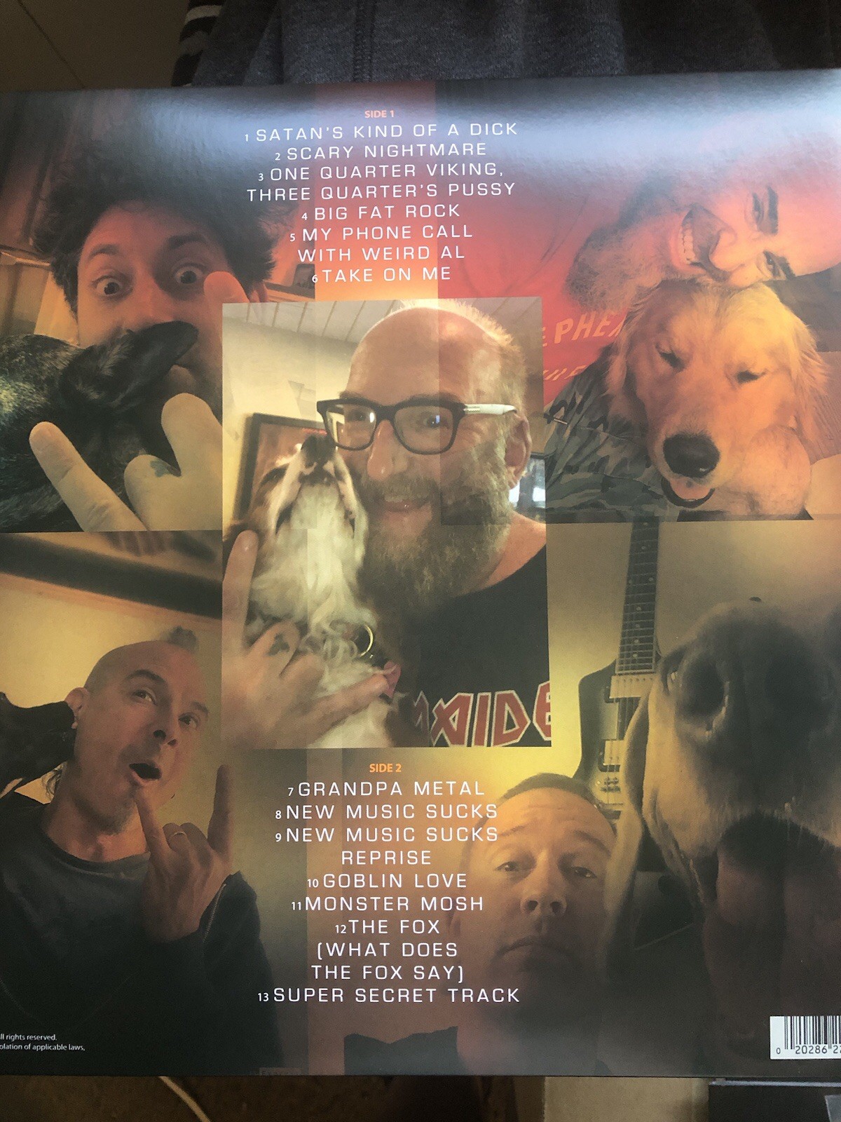 brian posehn signed Vinyl. Heavy metal album all Star band￼