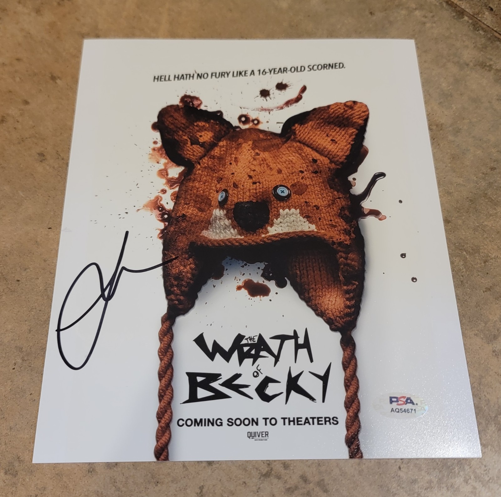 Lulu Wilson signed 8×10 photo PSA DNA autograph The Wrath of Becky poster hat