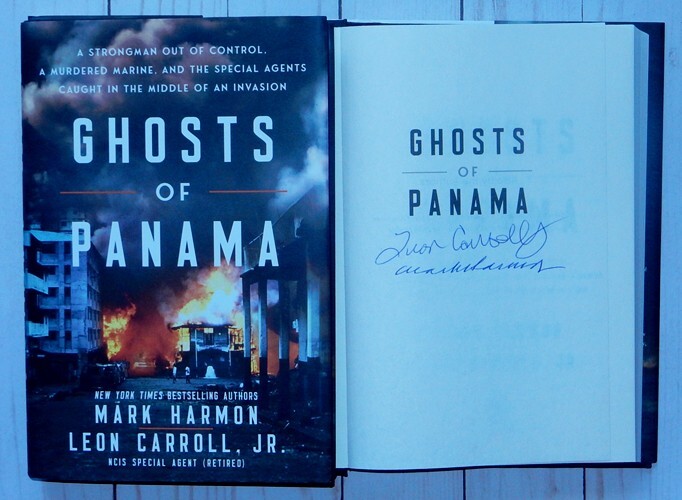 MARK HARMON Signed GHOSTS OF PANAMA Book Leon Carroll, Jr. Autographed NCIS 2024