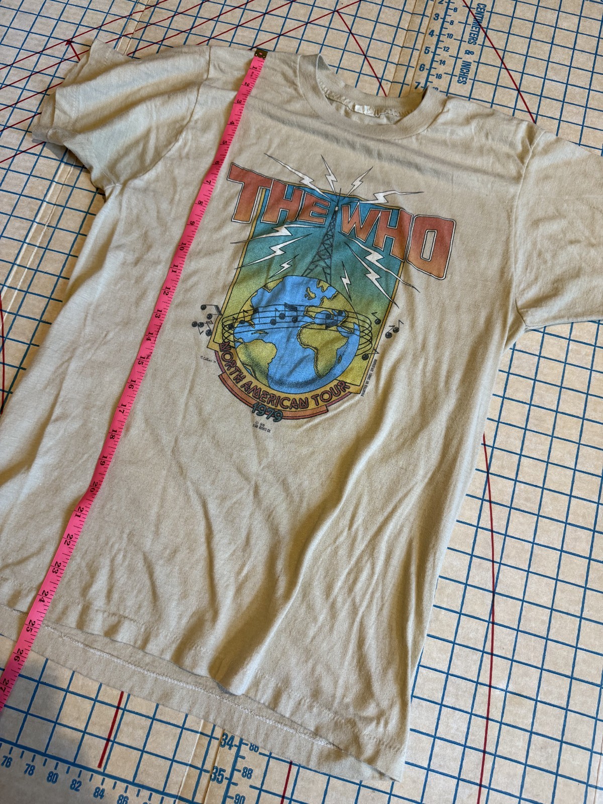 Vintage 1979 THE WHO North American Tour Concert Shirt Music Rock shirt