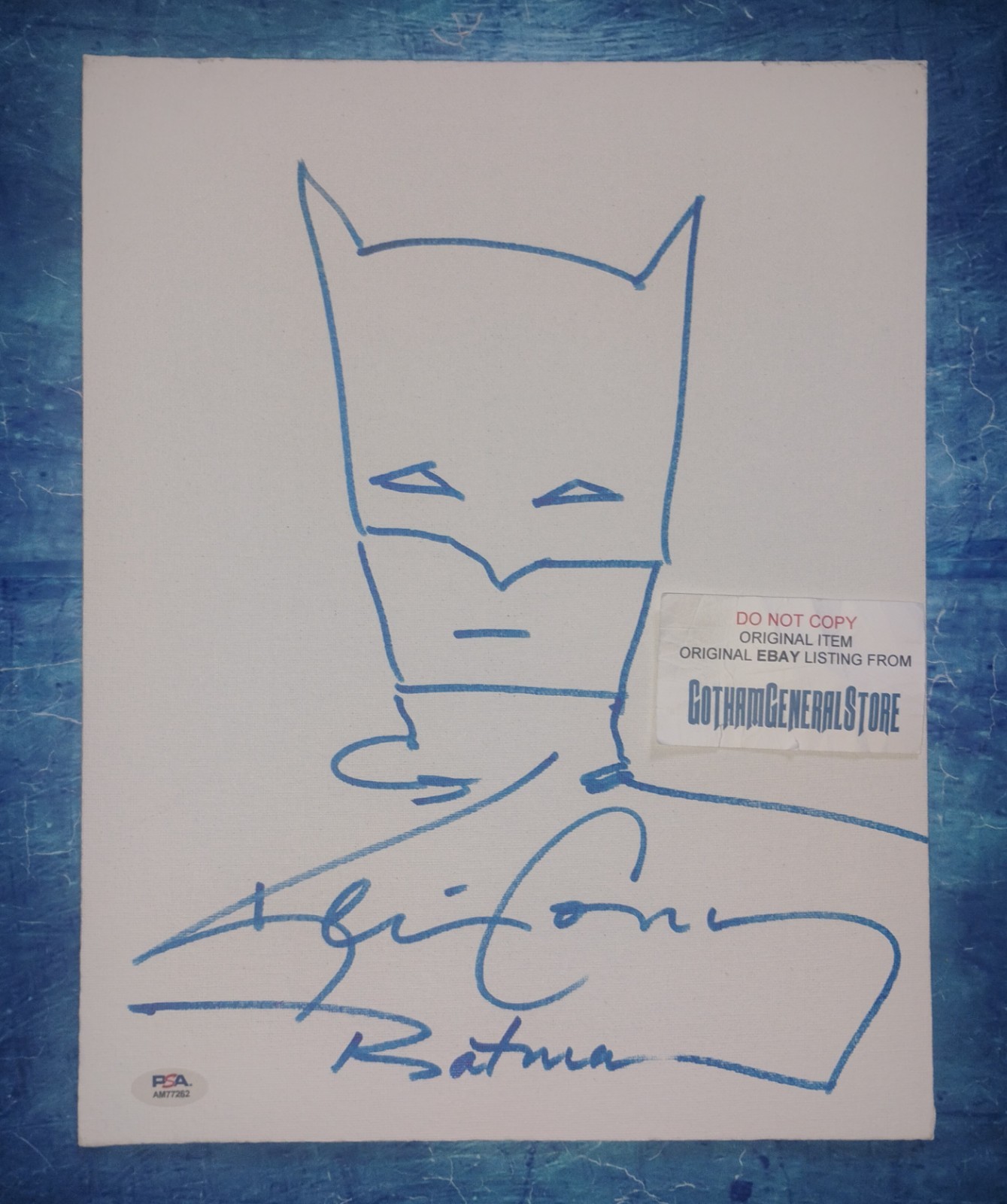 Kevin Conroy Sketch & Autograph PSA COA Batman The Animated Series NO US TARIFF