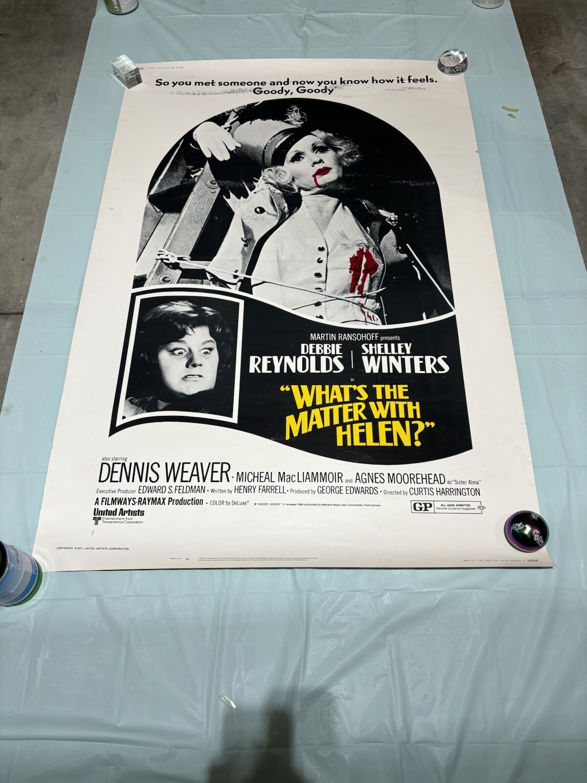 What’s The Matter With Helen? – Original 1971 vintage movie POSTER 40X60